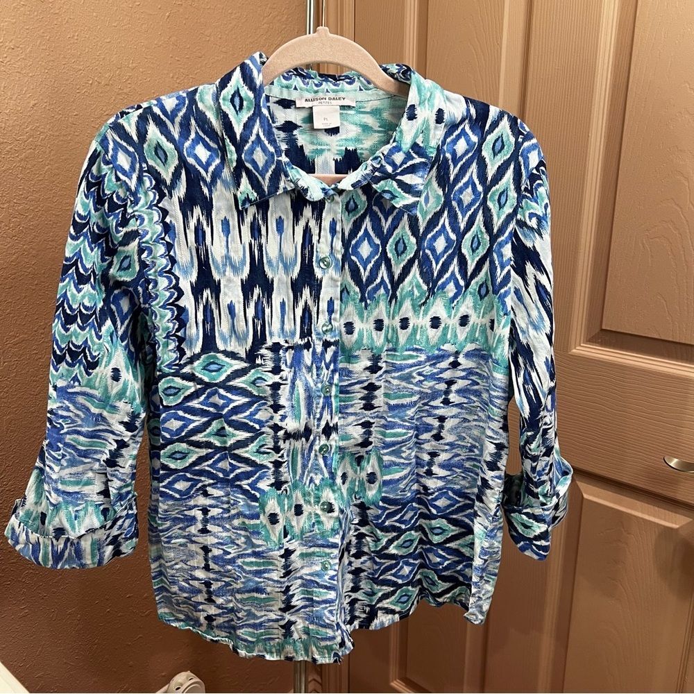 Dillards Allison Daley Button Down Top